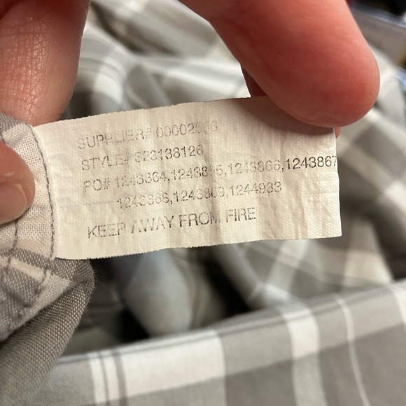 Ralph Lauren Gray Button Down Shirt Classic Plaid - Picture 5 of 5